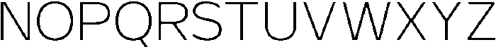 TRT Monexa Thin otf (100) Font UPPERCASE