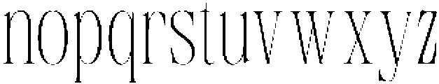 TRT Pachel Thin otf (100) Font LOWERCASE