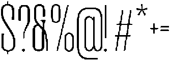 TRT REGARD Thin otf (100) Font OTHER CHARS