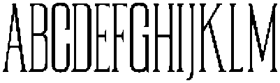 TRT REGARD Thin otf (100) Font UPPERCASE