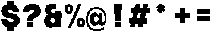 TRT Terminal Mono Extra Bold otf (700) Font OTHER CHARS
