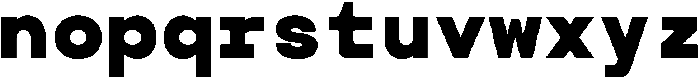 TRT Terminal Mono Extra Bold otf (700) Font LOWERCASE