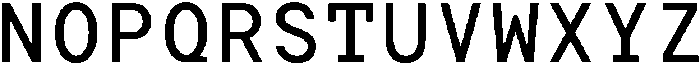 TRT Terminal Mono Regular otf (400) Font UPPERCASE