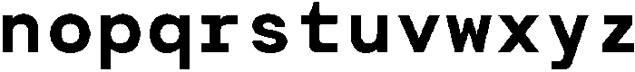 TRT Terminal Mono Semi Bold otf (600) Font LOWERCASE