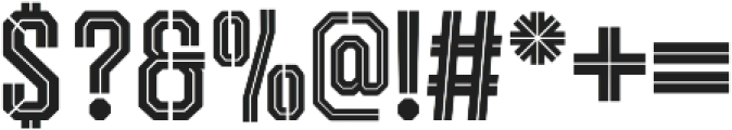 TR_Reqnad Display Inline Stencil otf (400) Font OTHER CHARS