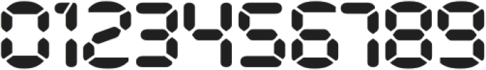 Tracker Clock Regular otf (400) Font OTHER CHARS