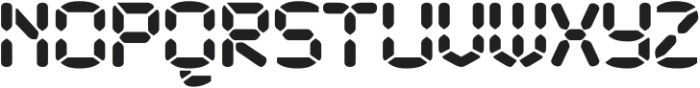 Tracker Clock Regular otf (400) Font UPPERCASE