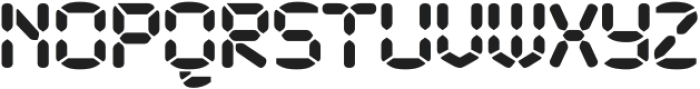 Tracker Clock Regular otf (400) Font LOWERCASE