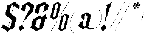 Trackero Italic Italic otf (400) Font OTHER CHARS