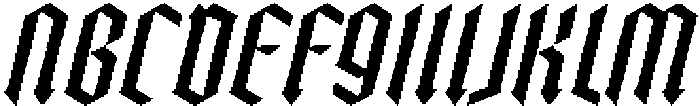 Trackero Italic Italic otf (400) Font UPPERCASE