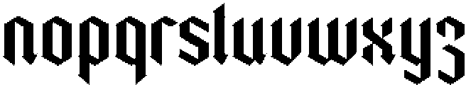 Trackero otf (400) Font LOWERCASE