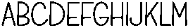 Tracking Regular otf (400) Font UPPERCASE