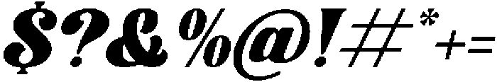 Trade Signal Italic otf (400) Font OTHER CHARS