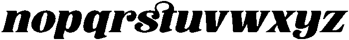 Trade Signal Italic otf (400) Font LOWERCASE