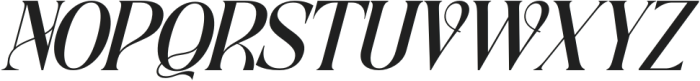 Traditional Aesthetic Italic otf (400) Font UPPERCASE