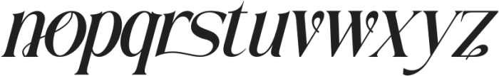 Traditional Aesthetic Italic otf (400) Font LOWERCASE