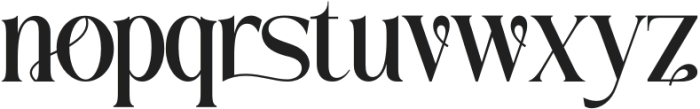 Traditional Aesthetic Regular otf (400) Font LOWERCASE