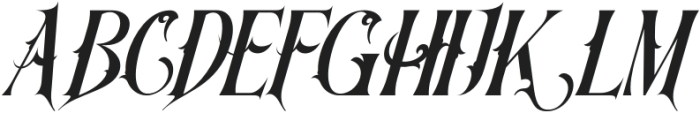 Traditional Challenges Light Italic otf (300) Font LOWERCASE