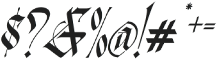 Traditional Preparation Light Italic otf (300) Font OTHER CHARS