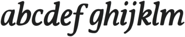 Traditional and Exceptional Font - Italic Regular otf (400) Font LOWERCASE