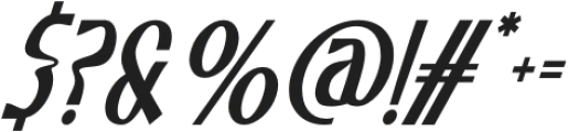 Traditions Condensed Regular Italic otf (400) Font OTHER CHARS
