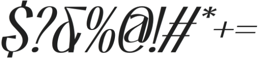 Traditions Foundation Bold Italic otf (700) Font OTHER CHARS