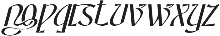 Traditions Foundation Bold Italic otf (700) Font LOWERCASE