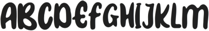 Traffyblish Regular otf (400) Font UPPERCASE