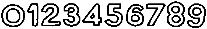 Trait Seul Outline otf (400) Font OTHER CHARS