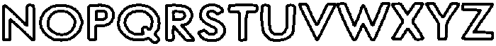Trait Seul Outline otf (400) Font UPPERCASE