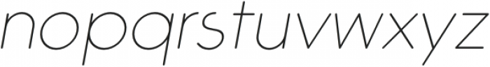 Trakya Rounded Alt 100 Thin Italic otf (100) Font LOWERCASE