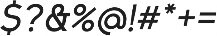 Trakya Sans 500 Regular Italic otf (500) Font OTHER CHARS