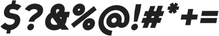 Trakya Sans 900 Bold Italic otf (700) Font OTHER CHARS