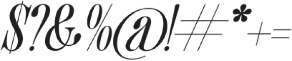 Trangels Italic otf (400) Font OTHER CHARS