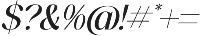 Tranquil Euphoric Serif Italic otf (400) Font OTHER CHARS