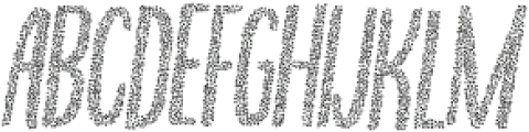 Tranquila Stipple Rough Italic otf (400) Font UPPERCASE