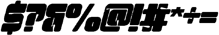 Transition Distance Regular Italic otf (400) Font OTHER CHARS