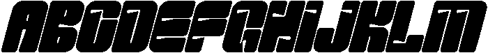 Transition Distance Regular Italic otf (400) Font UPPERCASE