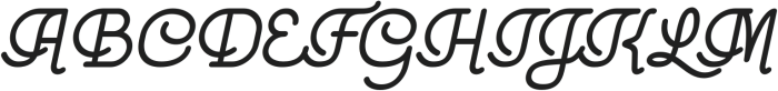 TravelGrowthScript-Italic otf (400) Font UPPERCASE
