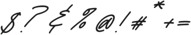 Travelast Wander Italic otf (400) Font OTHER CHARS