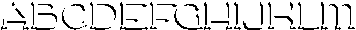 Traveler v2 Extrude otf (400) Font UPPERCASE