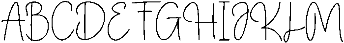 Traveling Regular otf (400) Font UPPERCASE
