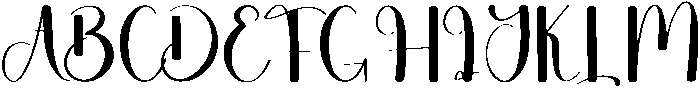 Traveling Regular otf (400) Font UPPERCASE