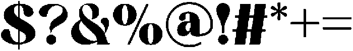 Treasure Times otf (400) Font OTHER CHARS