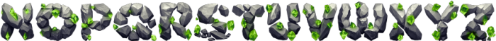 TreasureGems-Green Regular otf (400) Font LOWERCASE