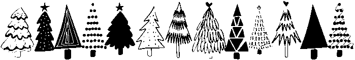 Tree Christmas Regular otf (400) Font UPPERCASE