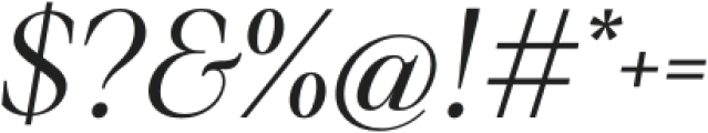 Treifany Bold Oblique otf (700) Font OTHER CHARS