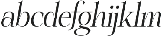 Treifany Oblique otf (400) Font LOWERCASE