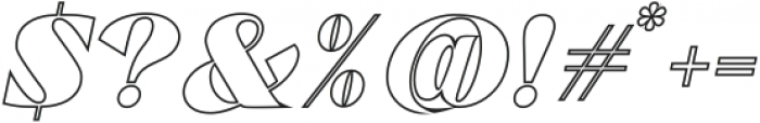 Trellis Line Italic Italic otf (400) Font OTHER CHARS