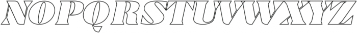 Trellis Line Italic Italic otf (400) Font UPPERCASE